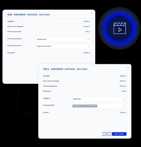 Clym visual for consent settings