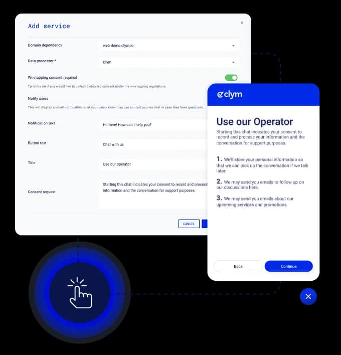 Clym flexible configuration visual