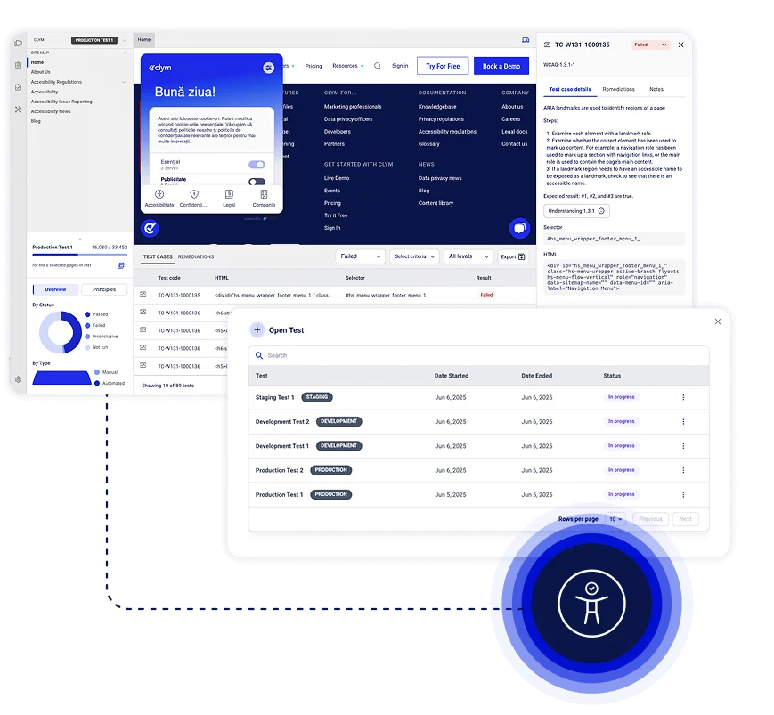 Clym accessibility tools visual