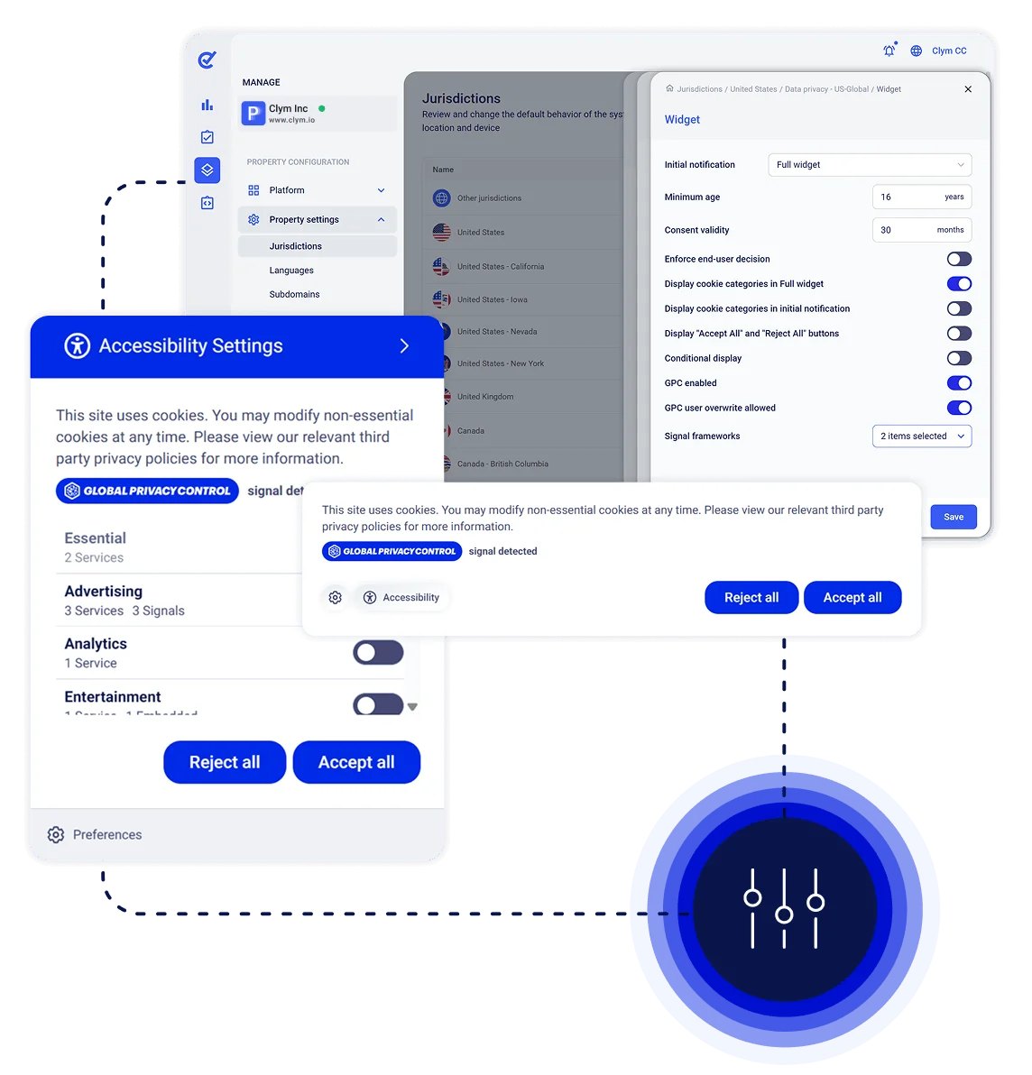 Global Privacy Control Flexible Configuration