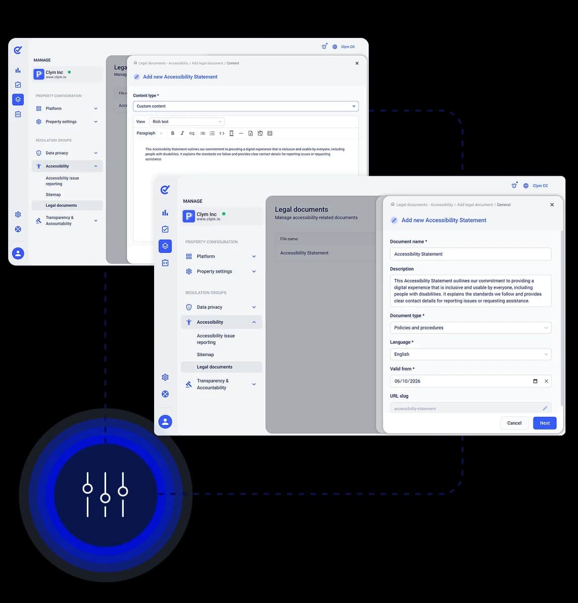 Accessibility Statement Flexible Configuration
