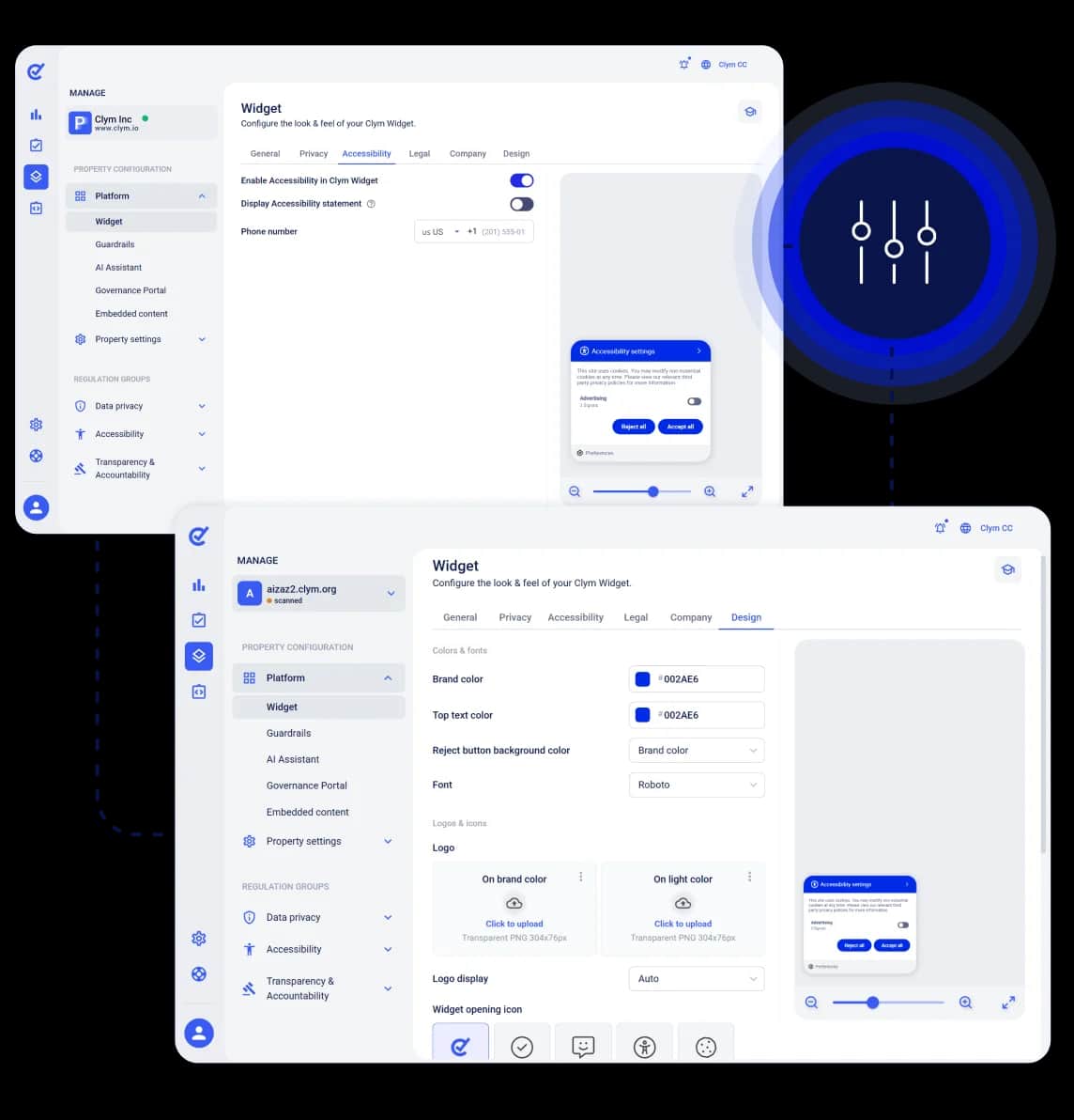 Accessibility Widget Flexible Configuration
