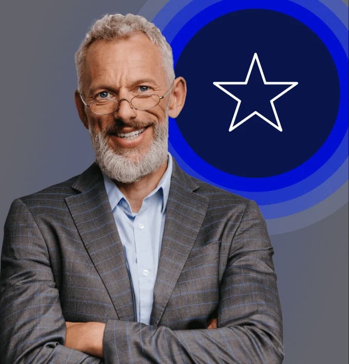 Image of man smiling at camera